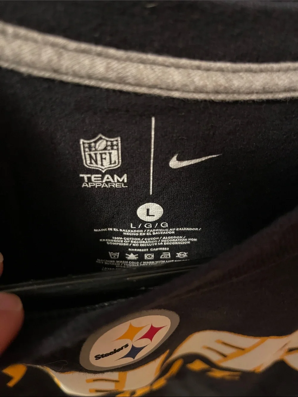 Nike Black and Gold Pittsburgh Steelers 'Steelers Just Do It' Tee